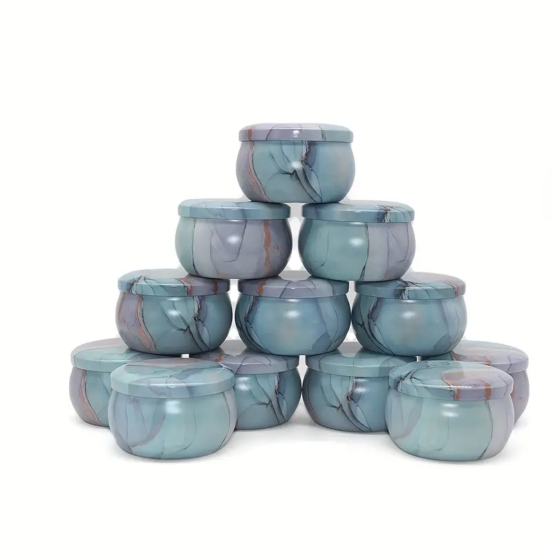 Metal Tin Lid 4Oz - 12pcs 4oz Candle Tins With Lids,