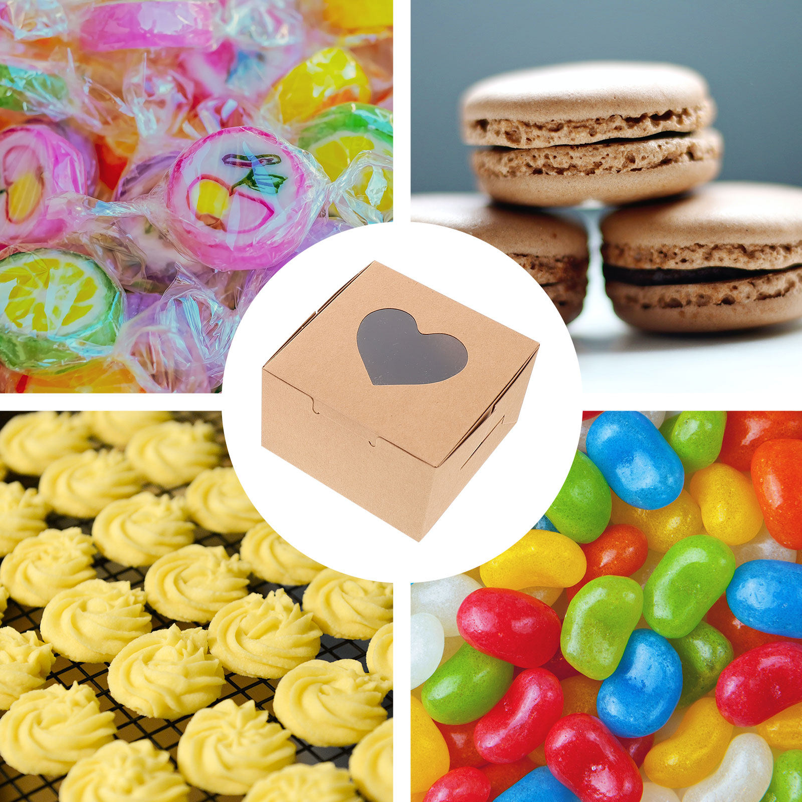 40Pcs Egg Yolk Pastry Cake Box - огляд і ціна Kraft Paper Box