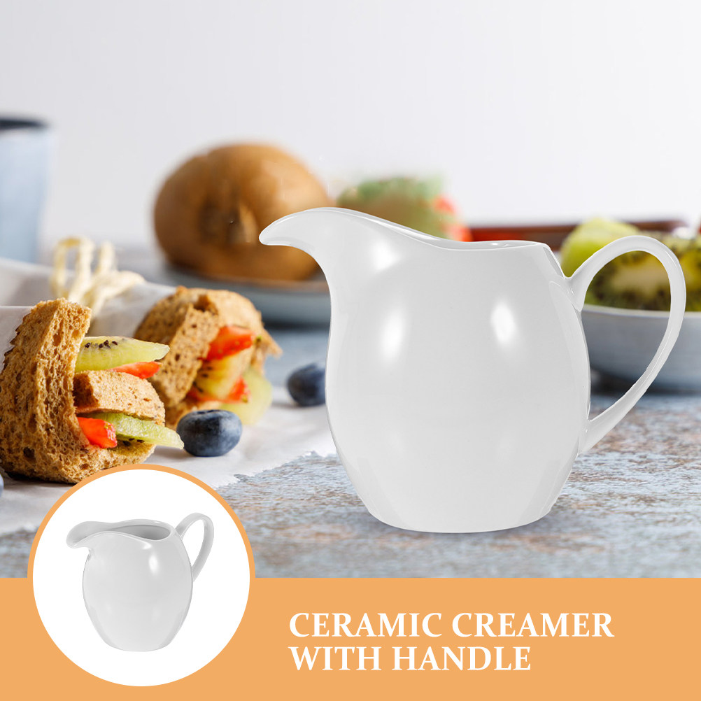 2 Piece Ceramic Milk Jug Cream - огляд і ціна Pour Spout Pitcher