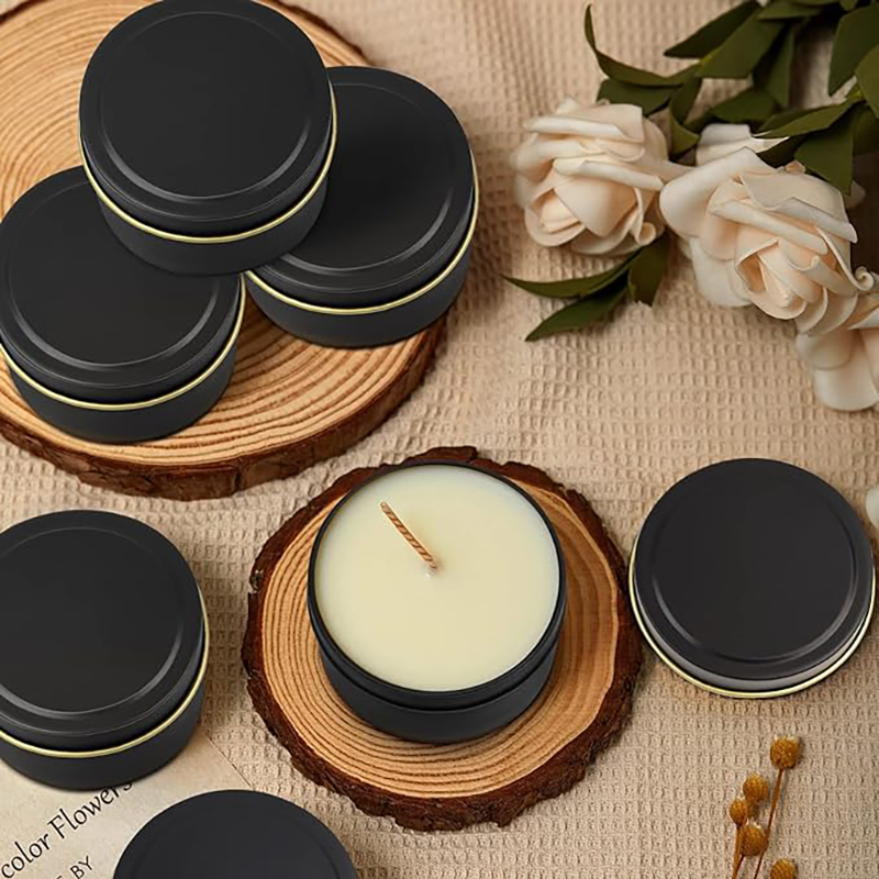 4 OZ Candle Tins 24 Pcs Empty  - огляд і ціна Metal Tin Lid 4Oz