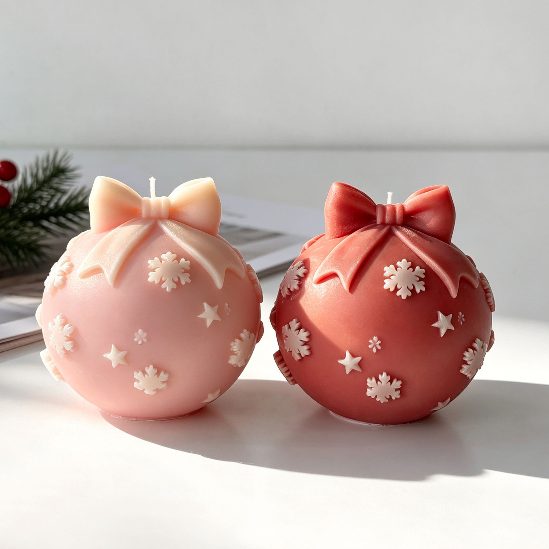 DIY Bow Tie Christmas Ball Sil - огляд і ціна Candle Supplies Shop