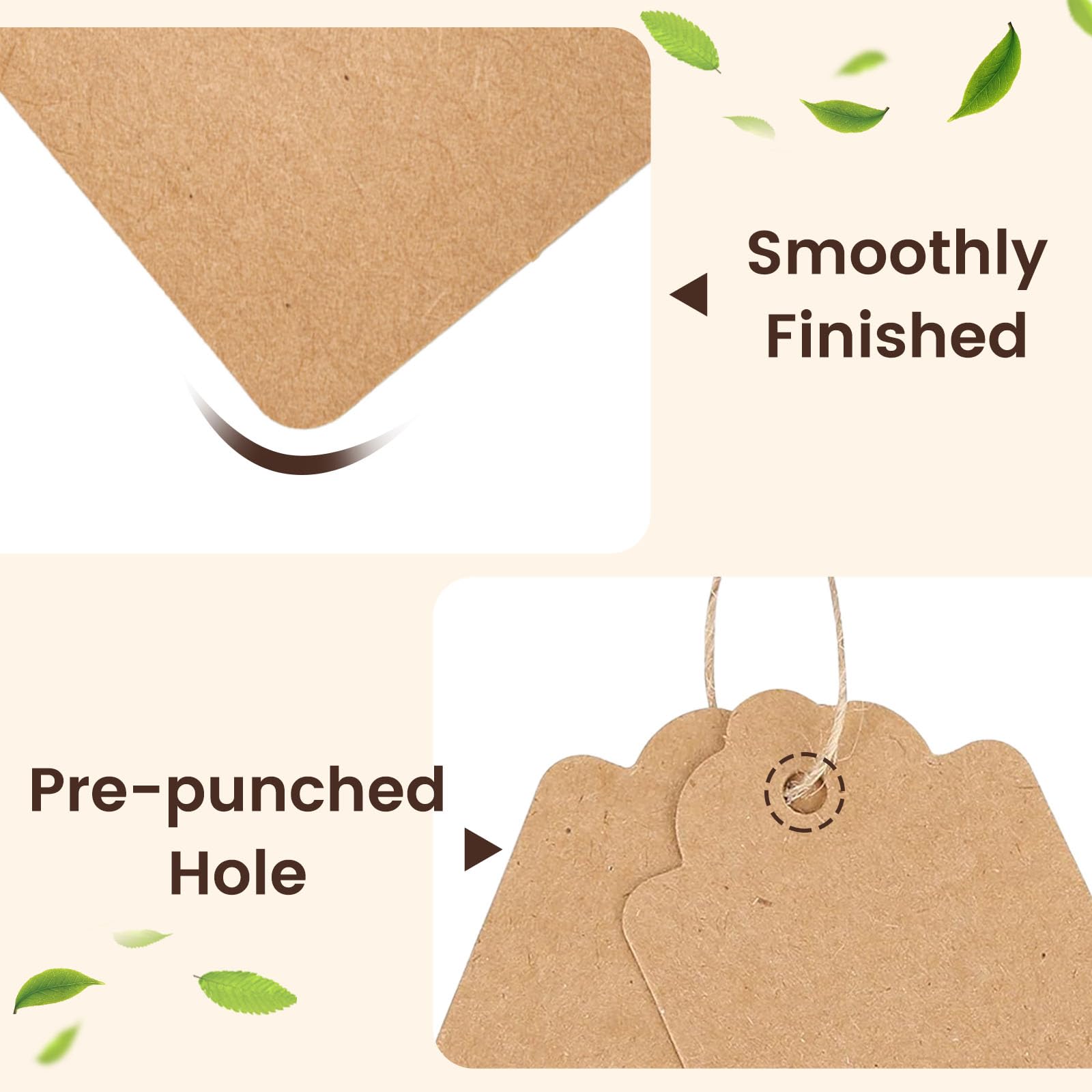 100PCS Kraft Paper Tag with St - огляд і ціна Kraft Paper Box