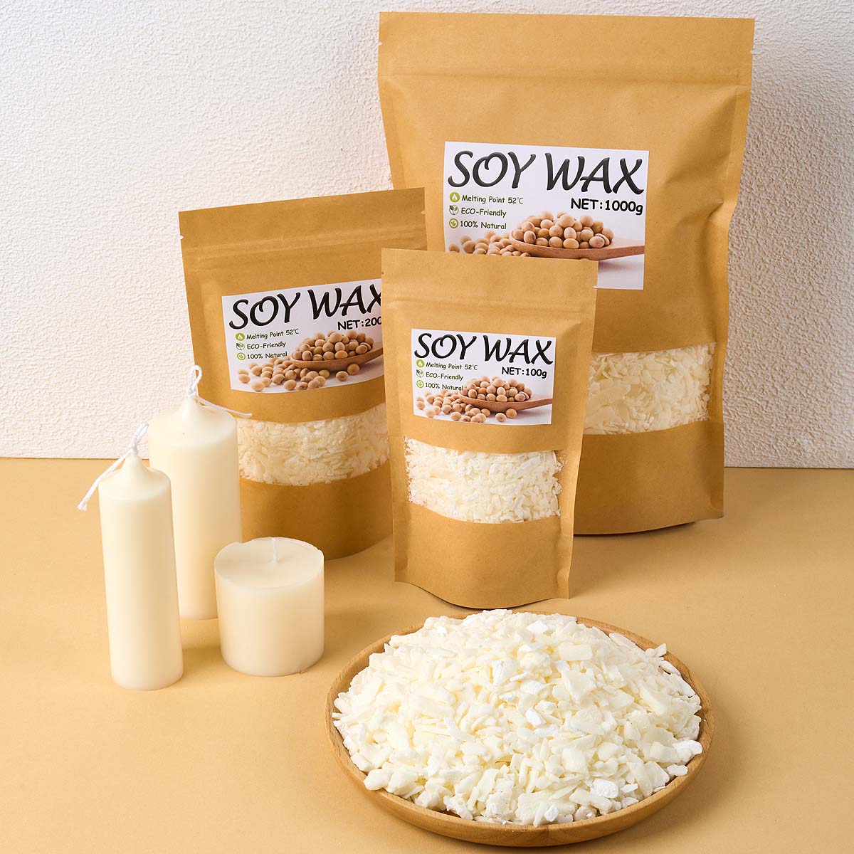 1 Pounds Pure White Soy Wax Fo - огляд і ціна Candle Supplies Shop