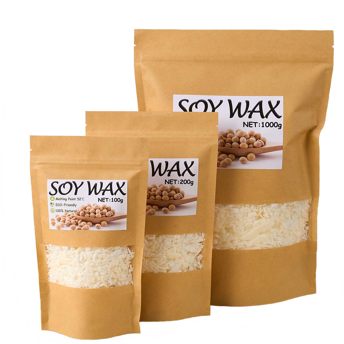 1 Pounds Pure White Soy Wax Fo - огляд і ціна Candle Supplies Shop