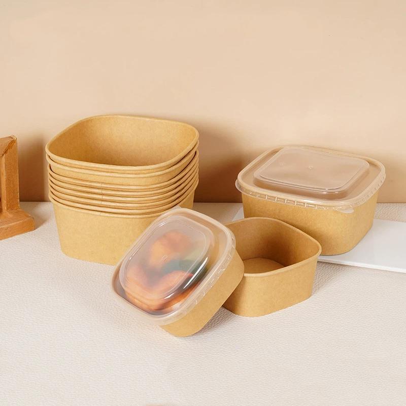10Pcs Disposable Lunch Box Kra - огляд і ціна Kraft Paper Box