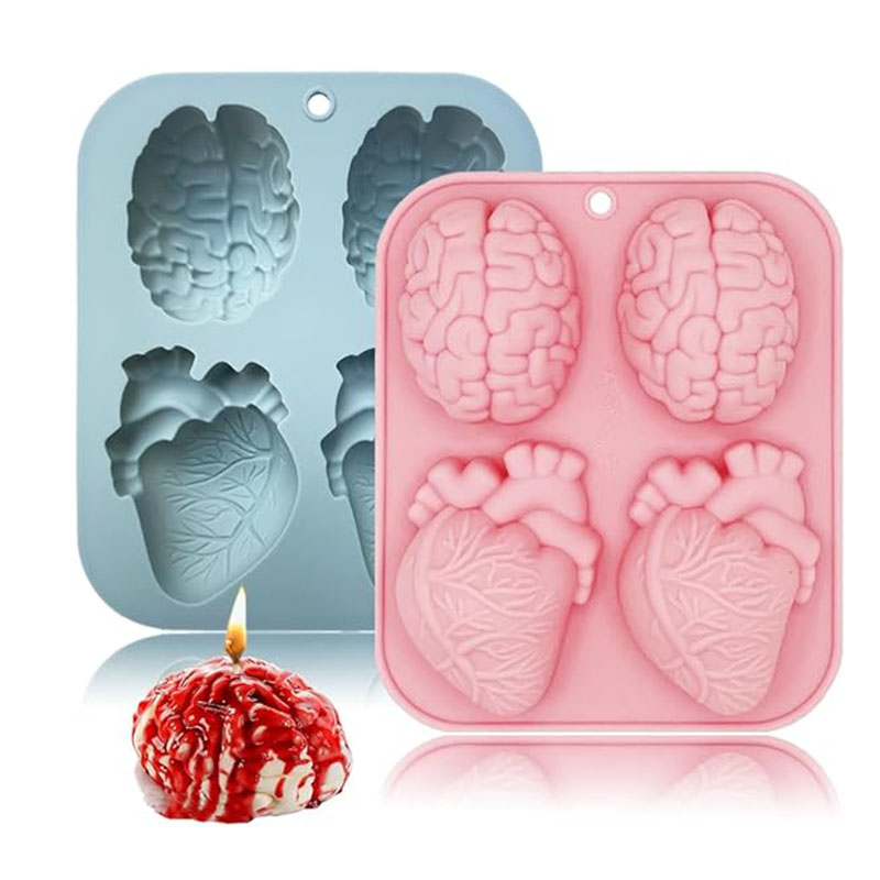Human Brain And Heart Silicone - огляд і ціна Candle Supplies Shop