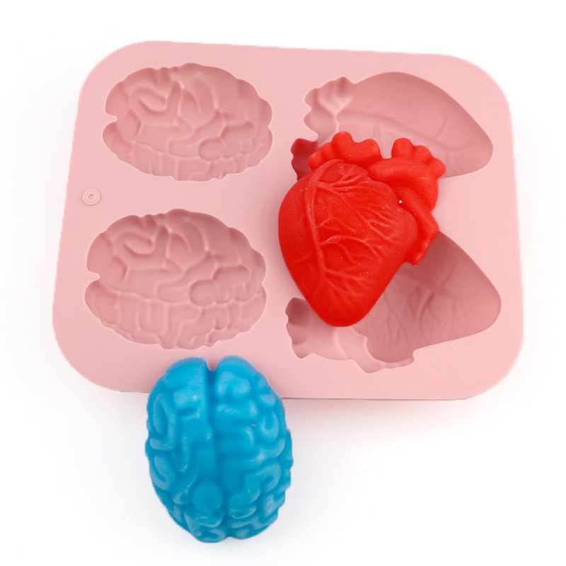 Human Brain And Heart Silicone - огляд і ціна Candle Supplies Shop