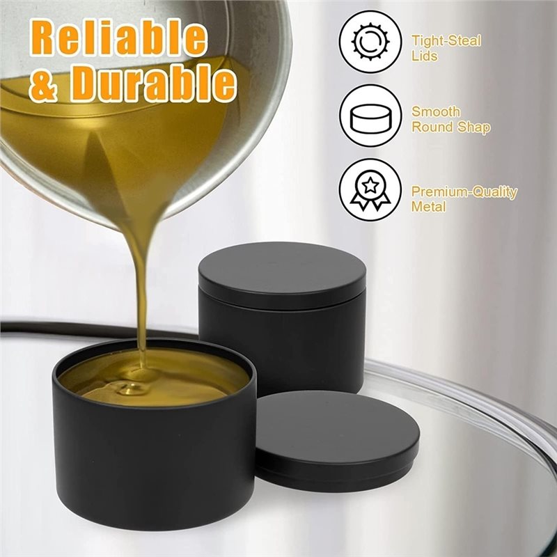 B03C-24-Pack Candle Tins With  - огляд і ціна Metal Tin Lid 4Oz