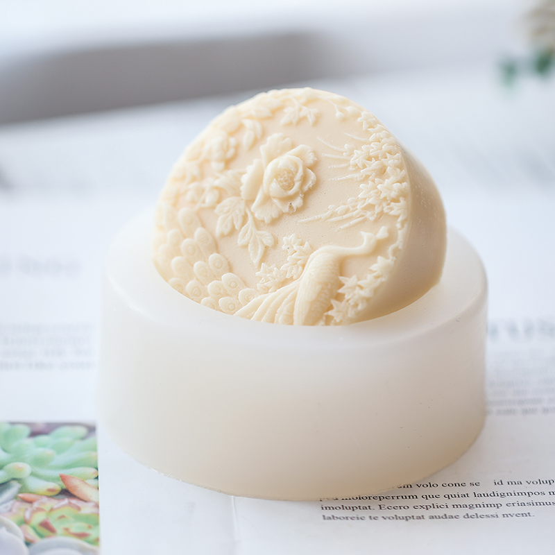 Peacock Flower Pattern Silicon - огляд і ціна Candle Supplies Shop