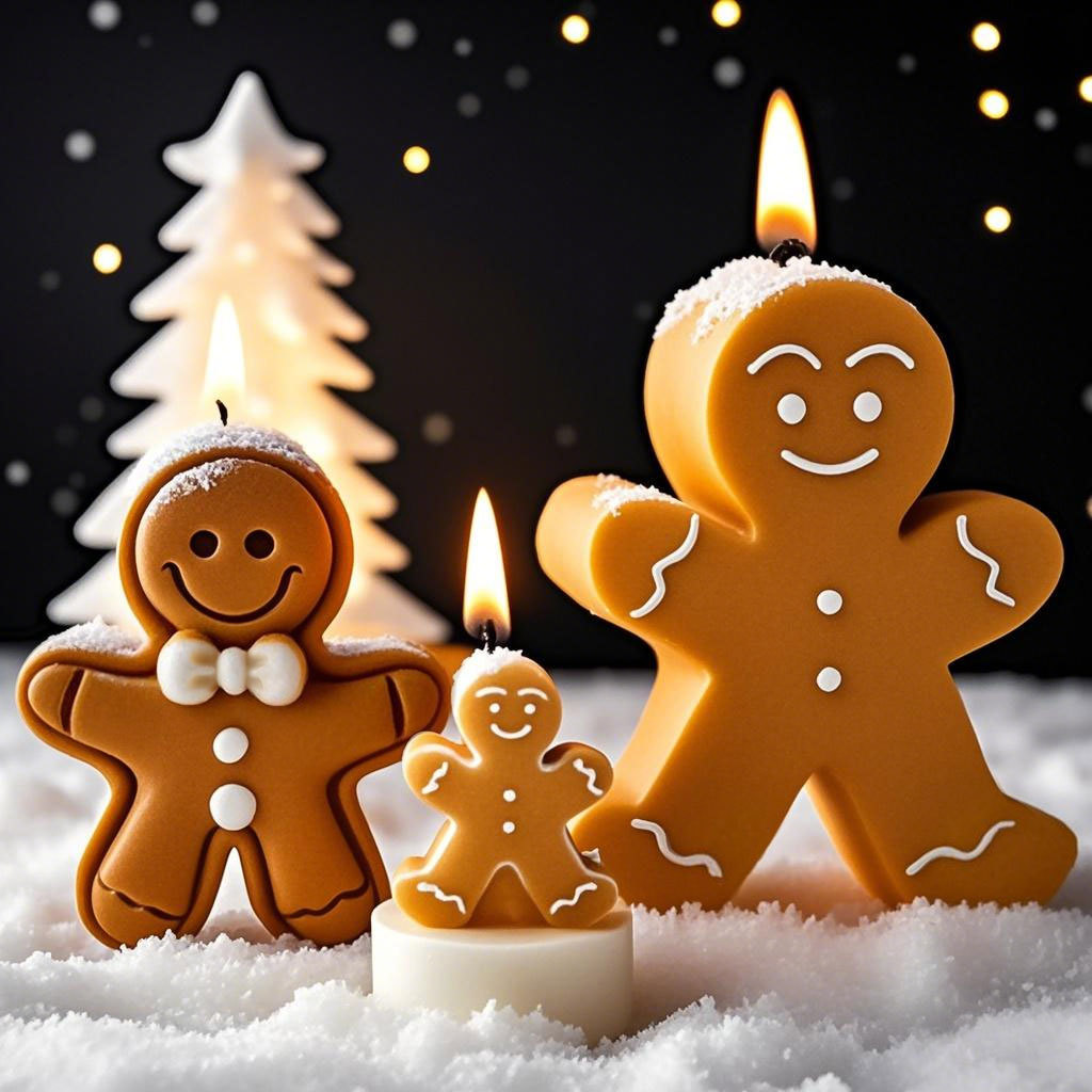 DIY Cartoon Gingerbread Man Si - огляд і ціна Candle Supplies Shop