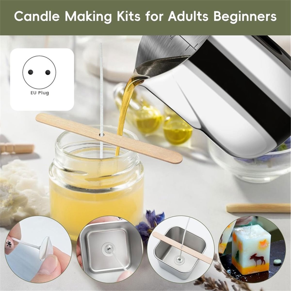Candle Making Kit with Hot Pla - огляд і ціна Candle Supplies Eu